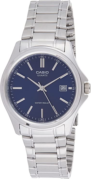 CASIO MTP-1183A-2ADF Silver Ion Plated Case SS Band Men's Watch