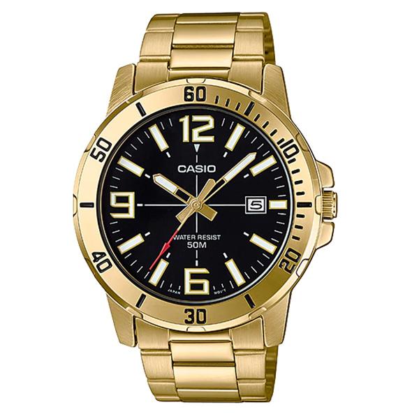 Casio Men's Gold Stainless Steel Watch - MTP-VD01G-1B