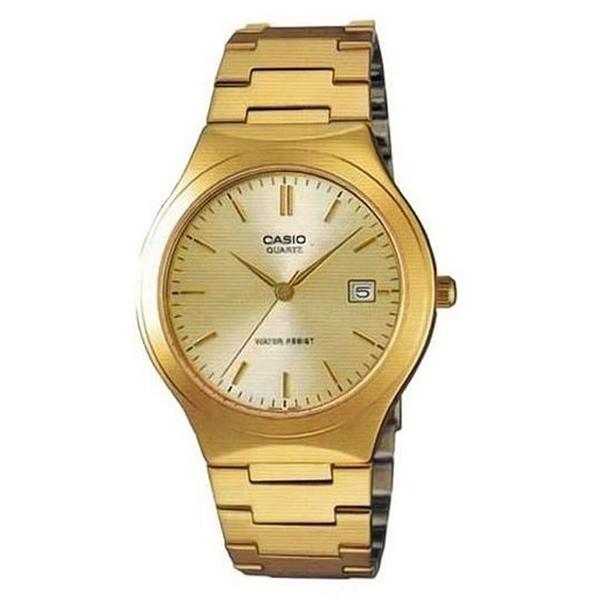 Casio Men's Champagne Dial Gold Plated Analog Watch - MTP1170N-9ADF