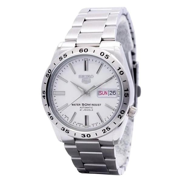 Seiko Men's White Dial Stainless Steel Case & Band Automatic Movement Watch SNKD97J1 1