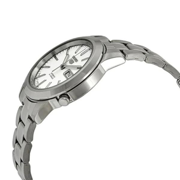 Seiko Men's White Dial Stainless Steel Case & Band Automatic Movement Watch SNKE49J1 3