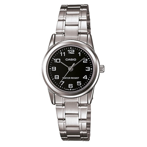 Casio black analog best sale