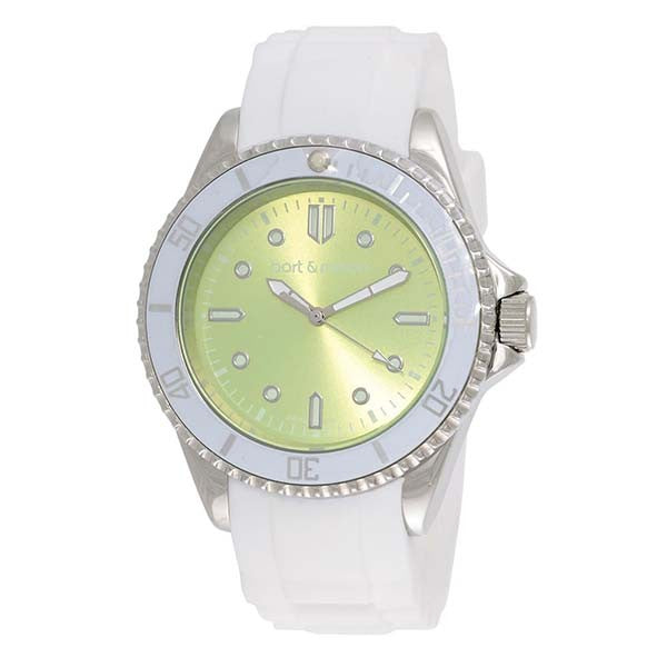 Bart & Melon Unisex White Silicone Band Watch - 12-NU010-SWE 1