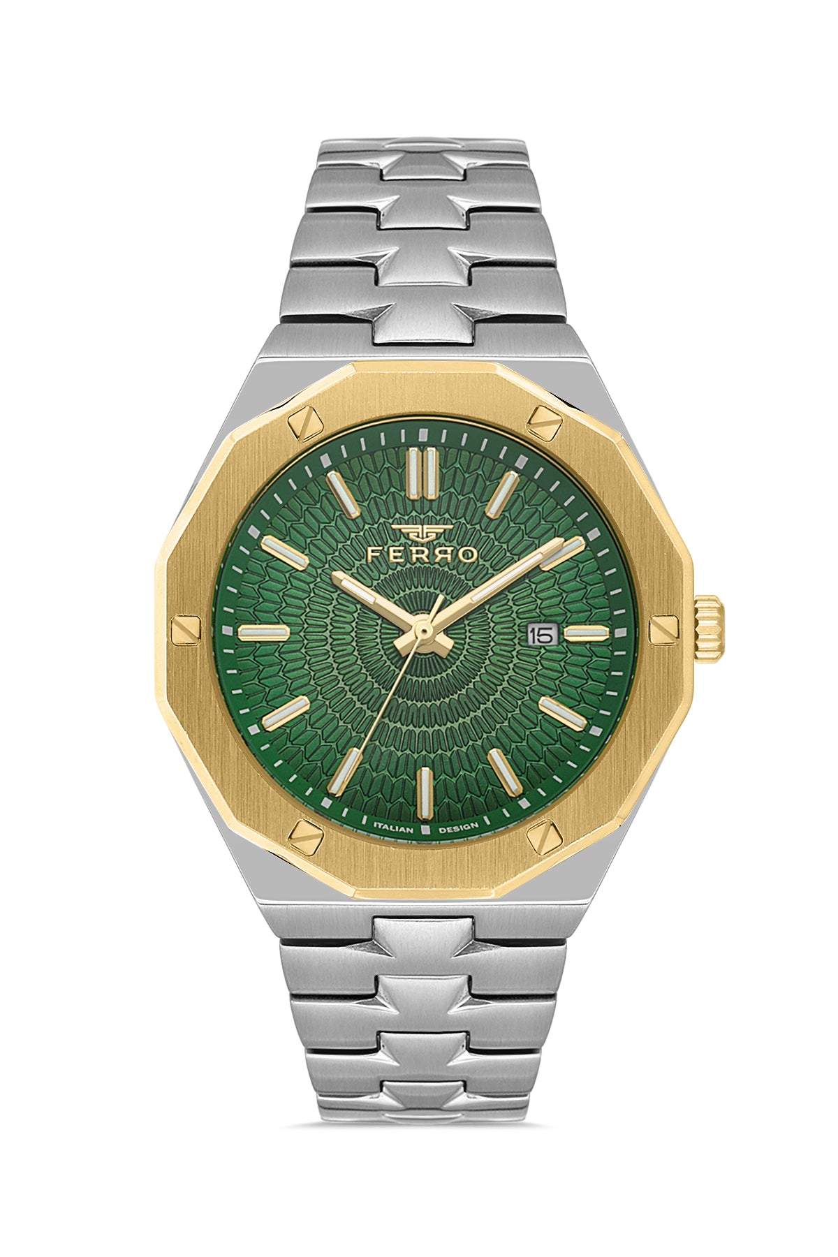 FERRO FM43015A-D6 SS Case & Band Men's Watch