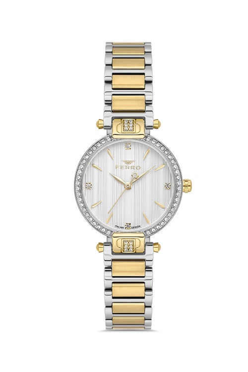 FERRO FL40131A-D SS Case &amp; Band Women's Watch