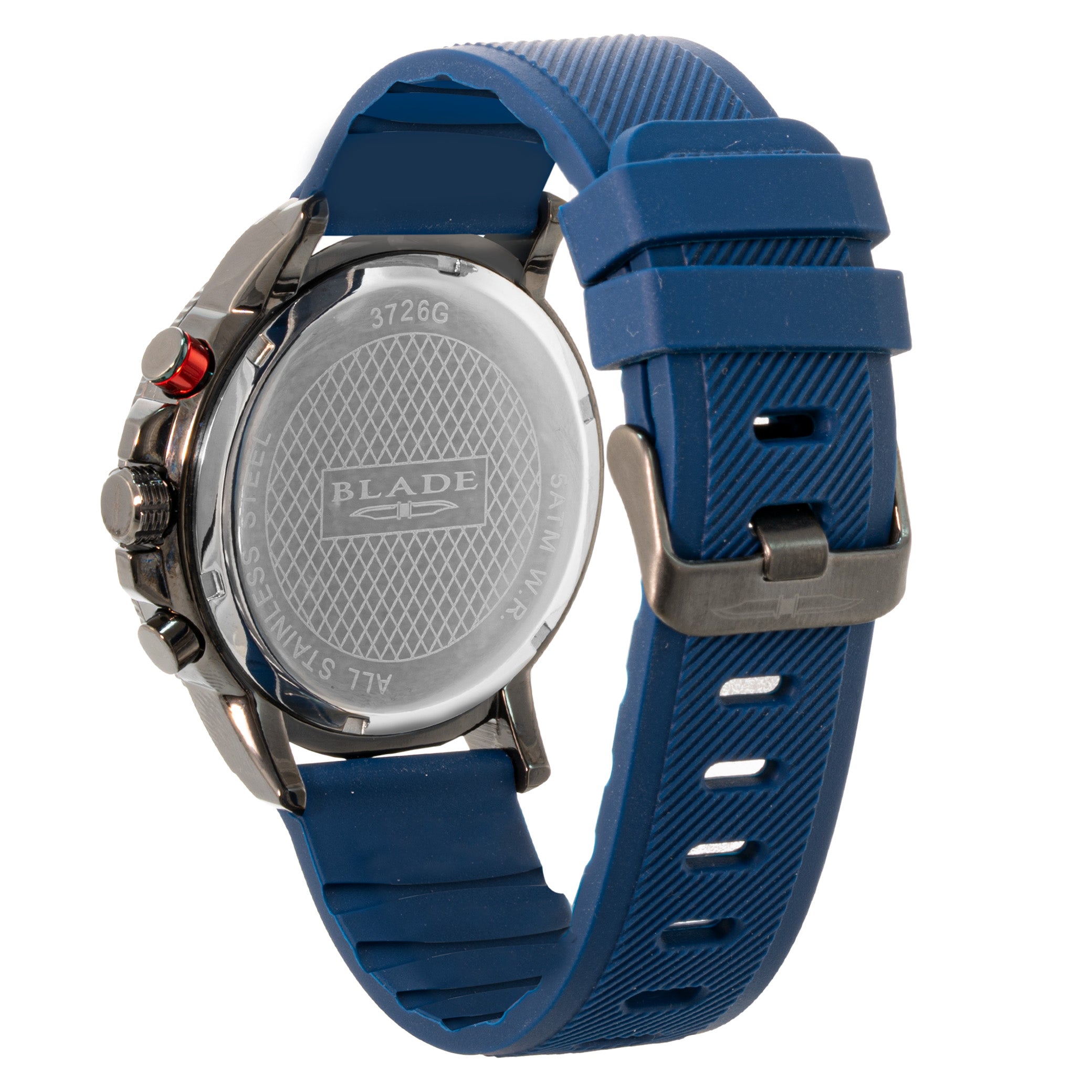 BLADE Verve Space 3726G5ABB SS Case & Silicone Strap Chronograph Men's Watch