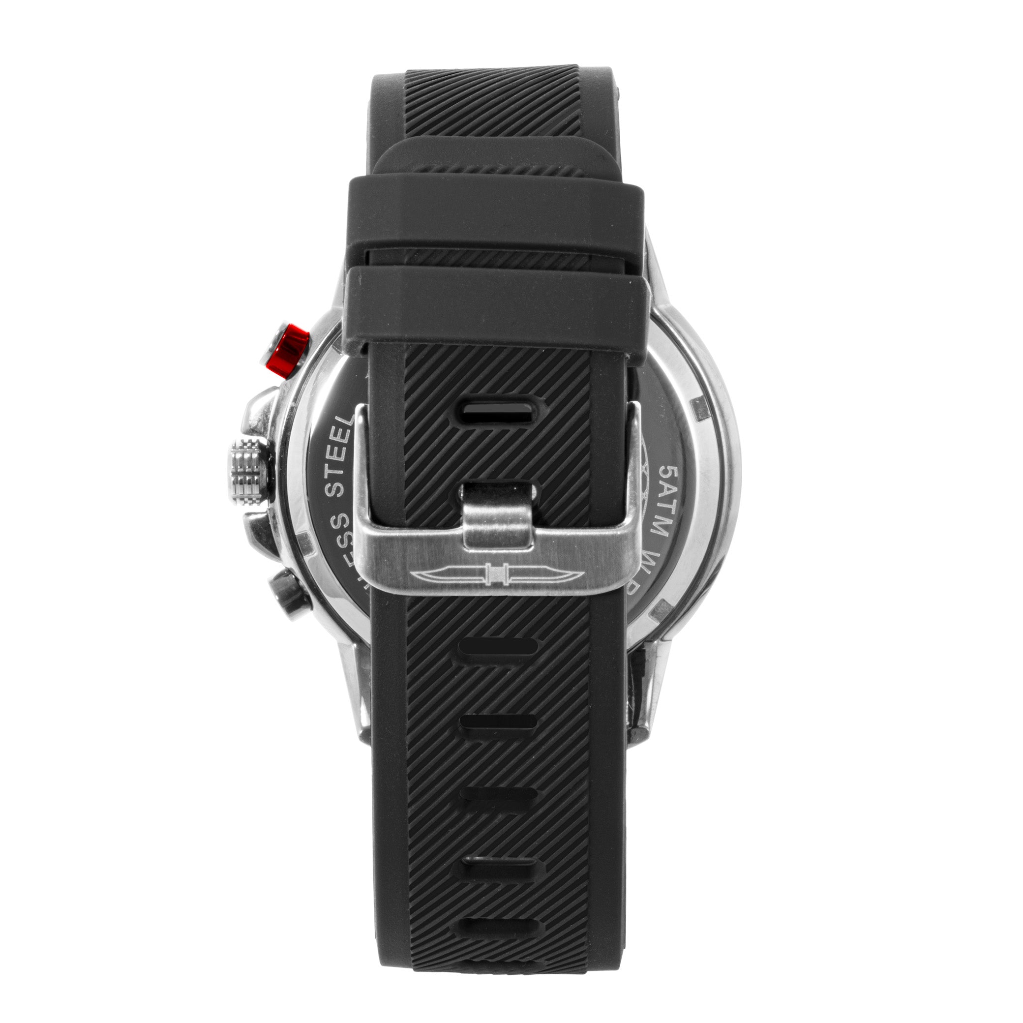 BLADE Verve Black 3726G5SNN SS Case & Silicone Strap Chronograph Men's Watch