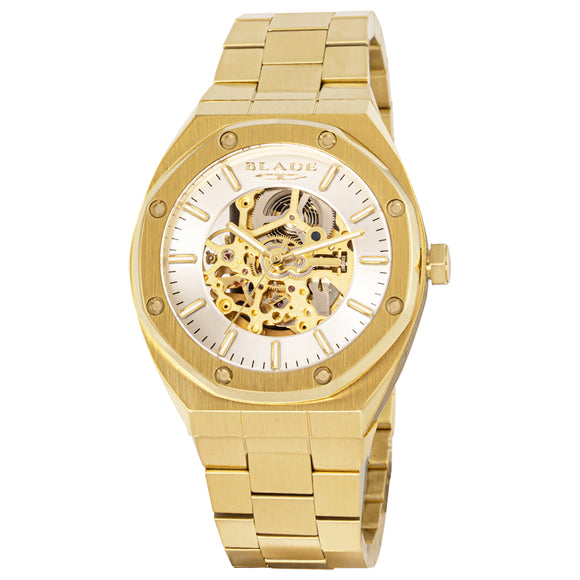 BLADE Octa SS Men's Automatic Gold 3614G2GSG Watch - Front