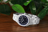 Blade Octa Blue Sand Frosted Women's watch set on a table top