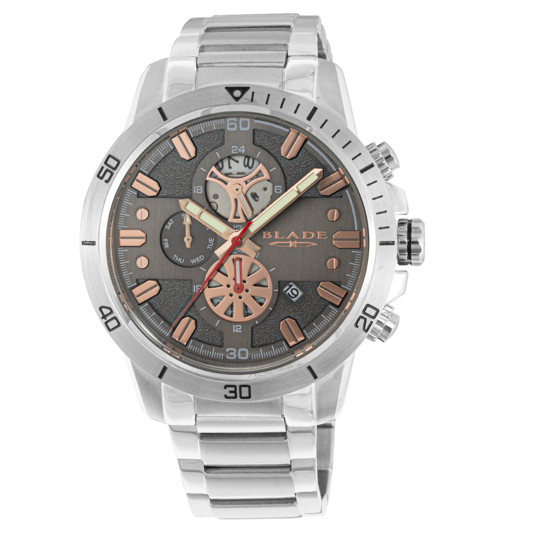 BLADE Virtuoso Grey 3627G2SGS Multifunction Men's Watch - Front