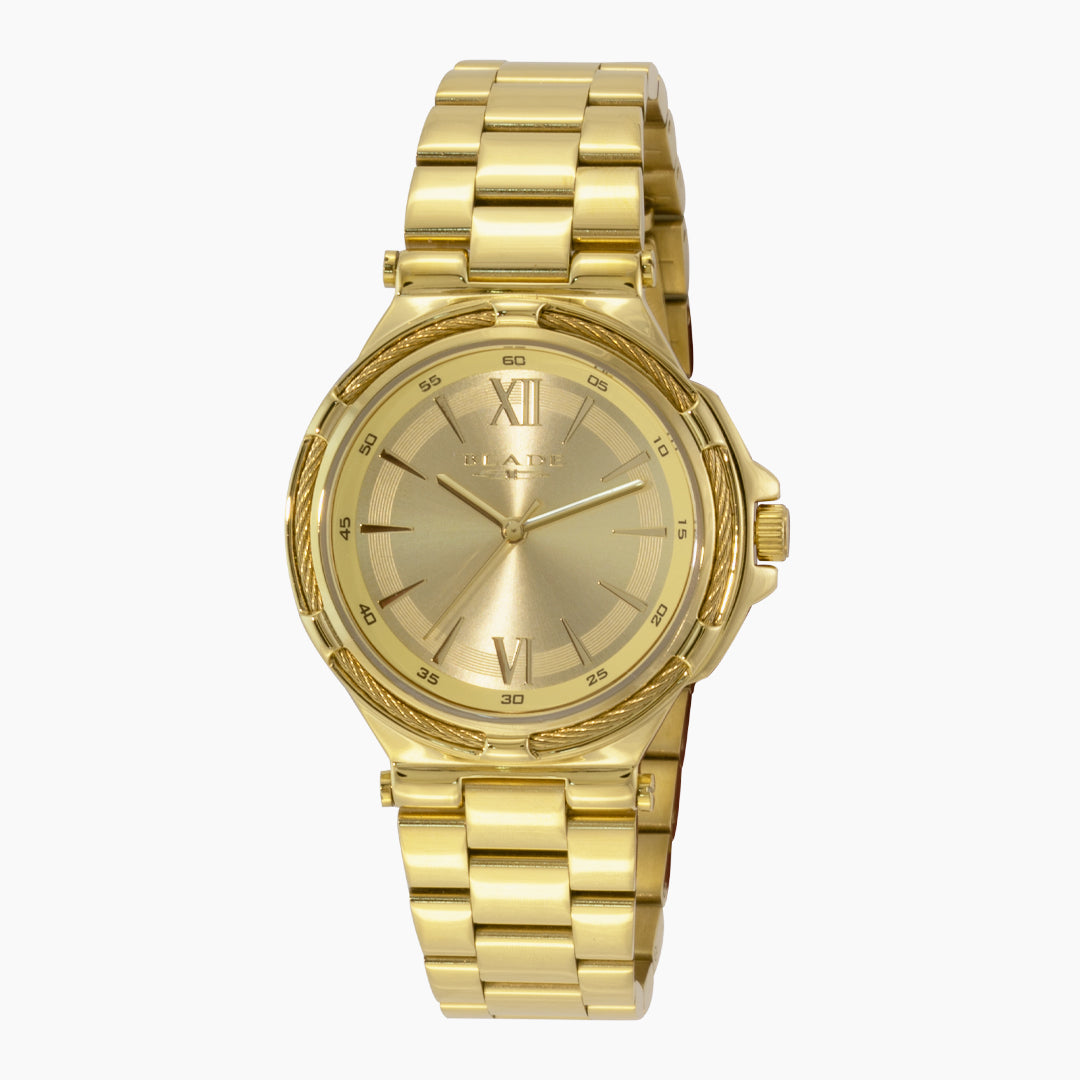 BLADE Helena Gold 3631L2GCG SS Women's Watch - Front