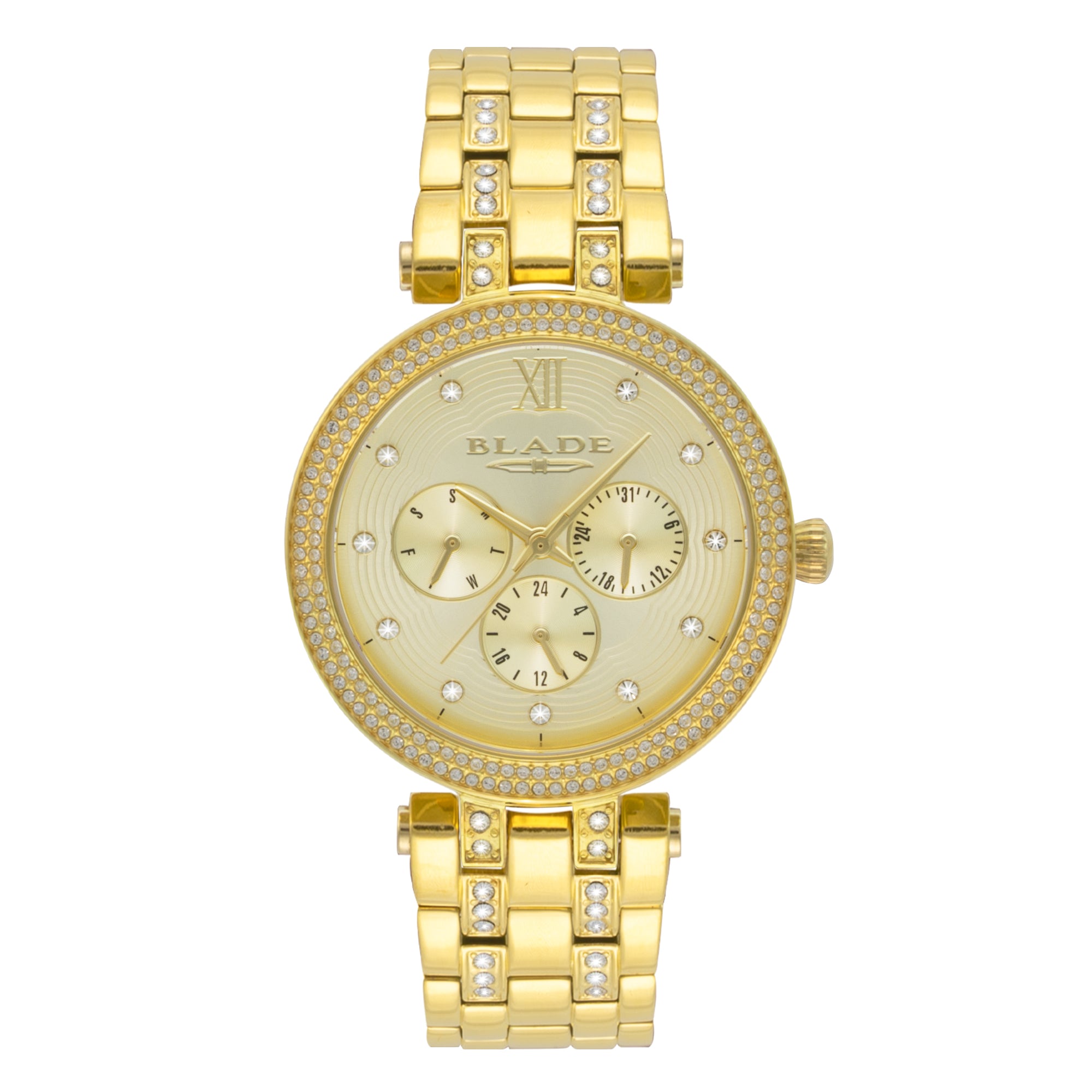 BLADE Dazzle Gold 3632L2GCG SS Women's Watch - Front