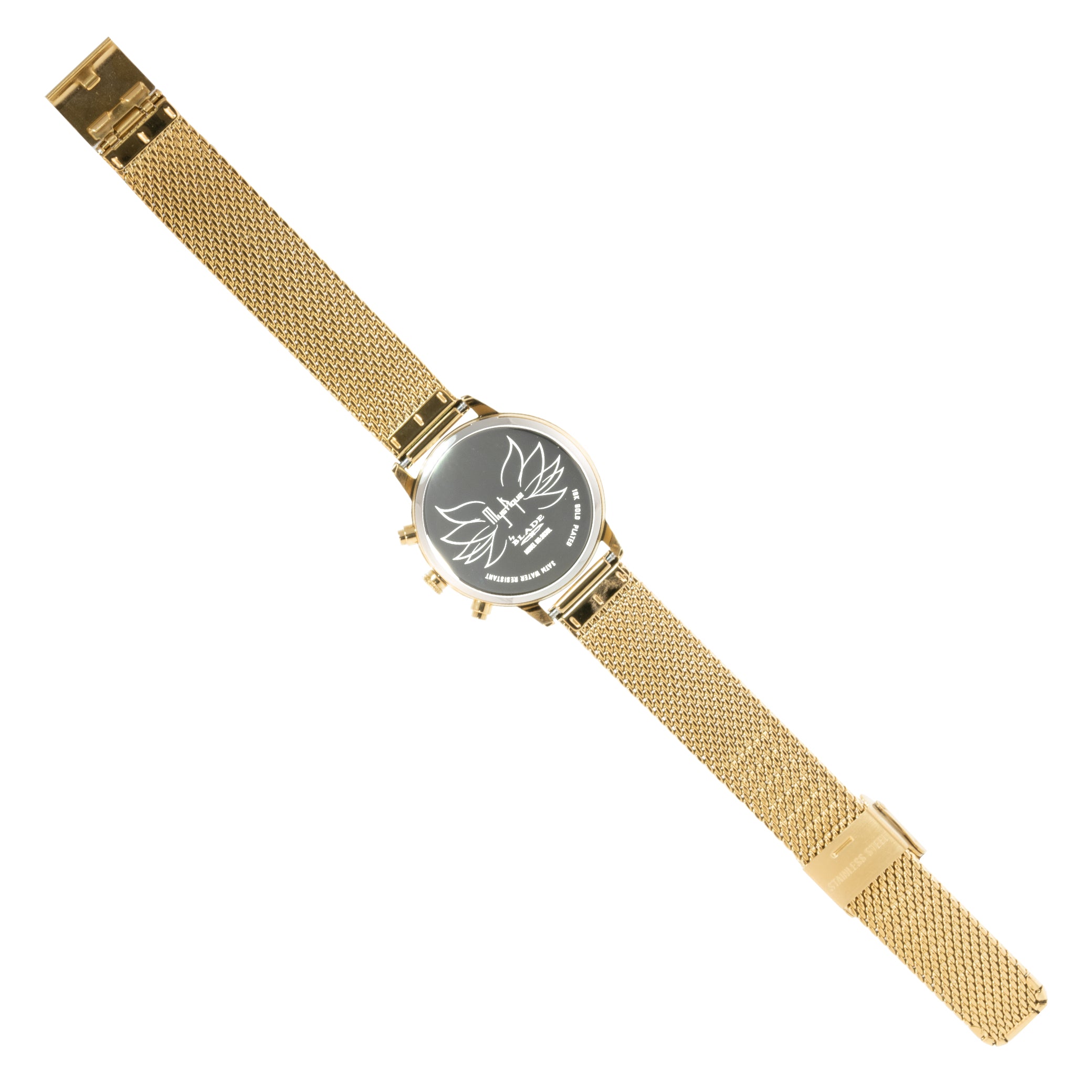 BLADE Venus Gold 3638L2GCG SS & Mesh Multifunction Women's Watch