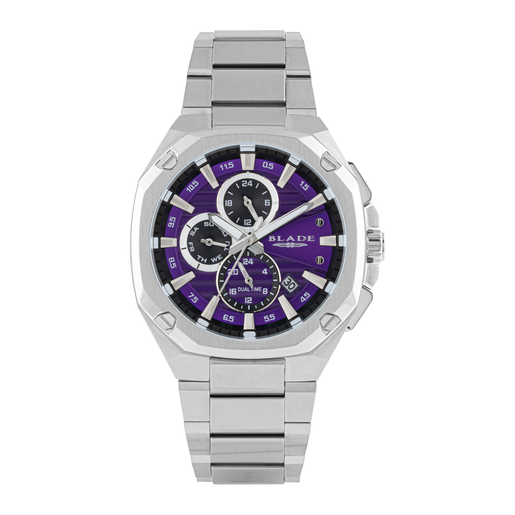 BLADE Forte Indigo 3646G2SVS SS Case & Band Multifunction Men's Watch