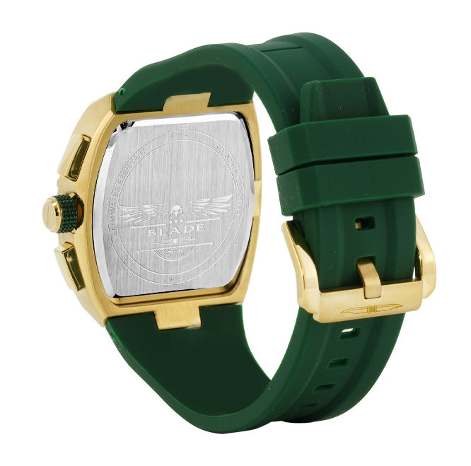 BLADE Magnifique Power 3652G5GEE SS & Silicone Strap Multifunction Men's Watch