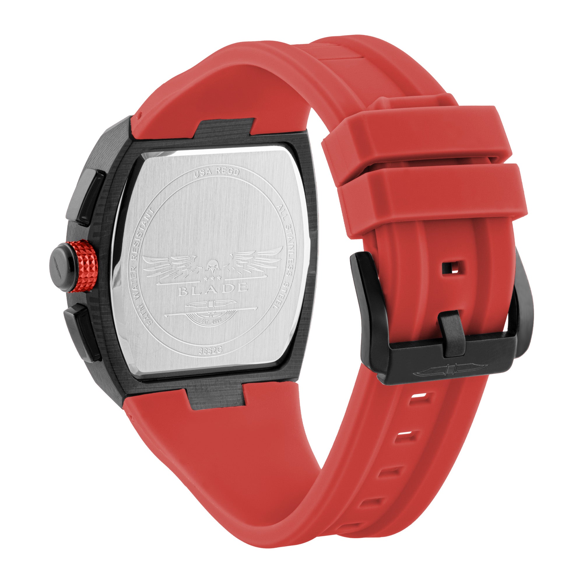 BLADE MAGNIFIQUE AURORA SS CASE & SILICONE STRAP MULTIFUNCTION MEN'S WATCH