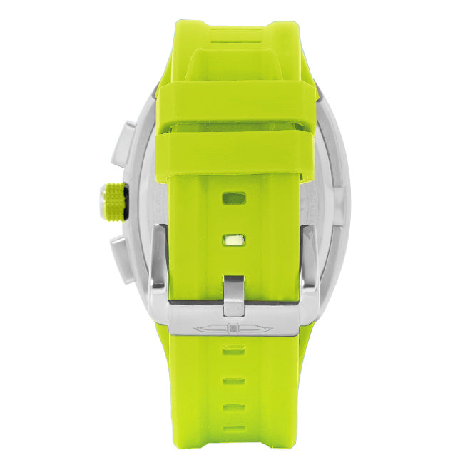 BLADE Magnifique Lime 3652G5SLL SS & Silicone Strap Multifunction Men's Watch