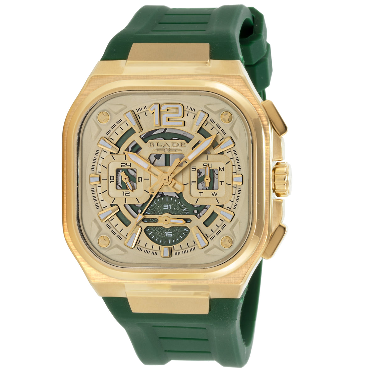 BLADE Glide Power 3653G5GCE SS & Silicone Multifunction Men's Watch