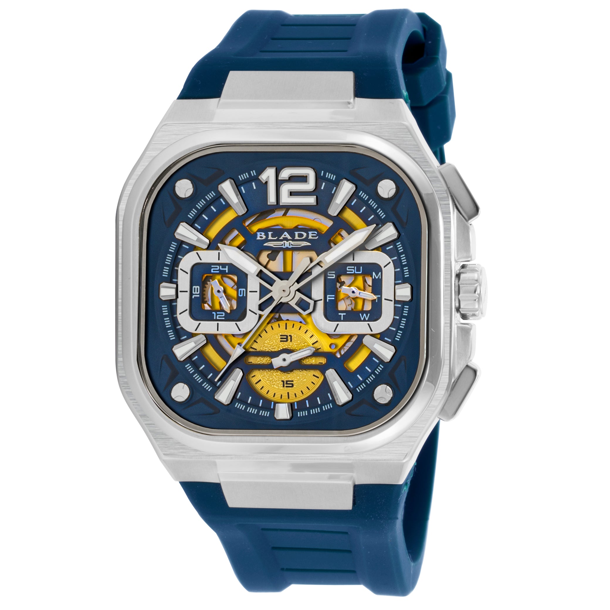 BLADE Glide Blue 3653G5SBB Multifunction Men's Watch - Front