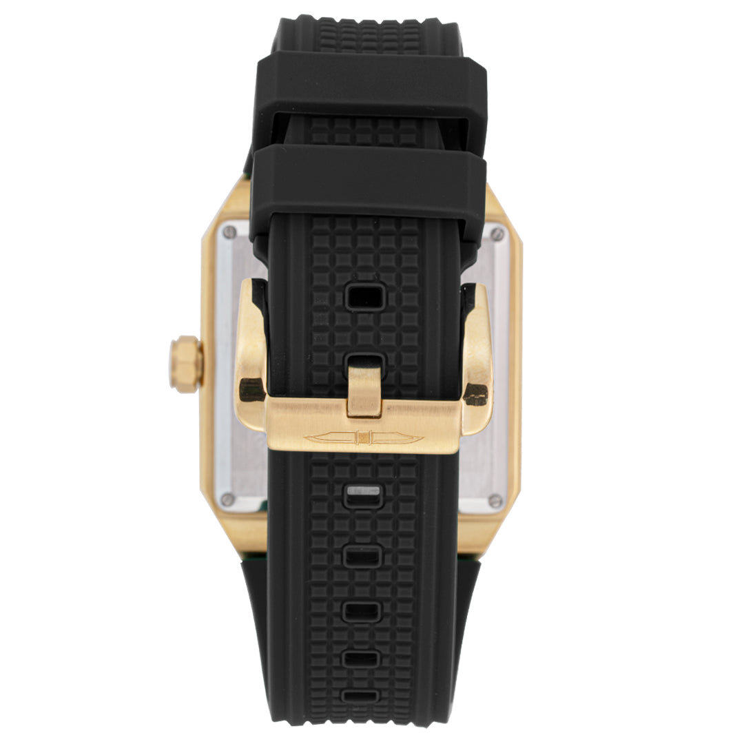 BLADE Magnus Automatic 24 Gold/ Black 3655G5GSN SS & Silicone Strap Calendar Men's Watch