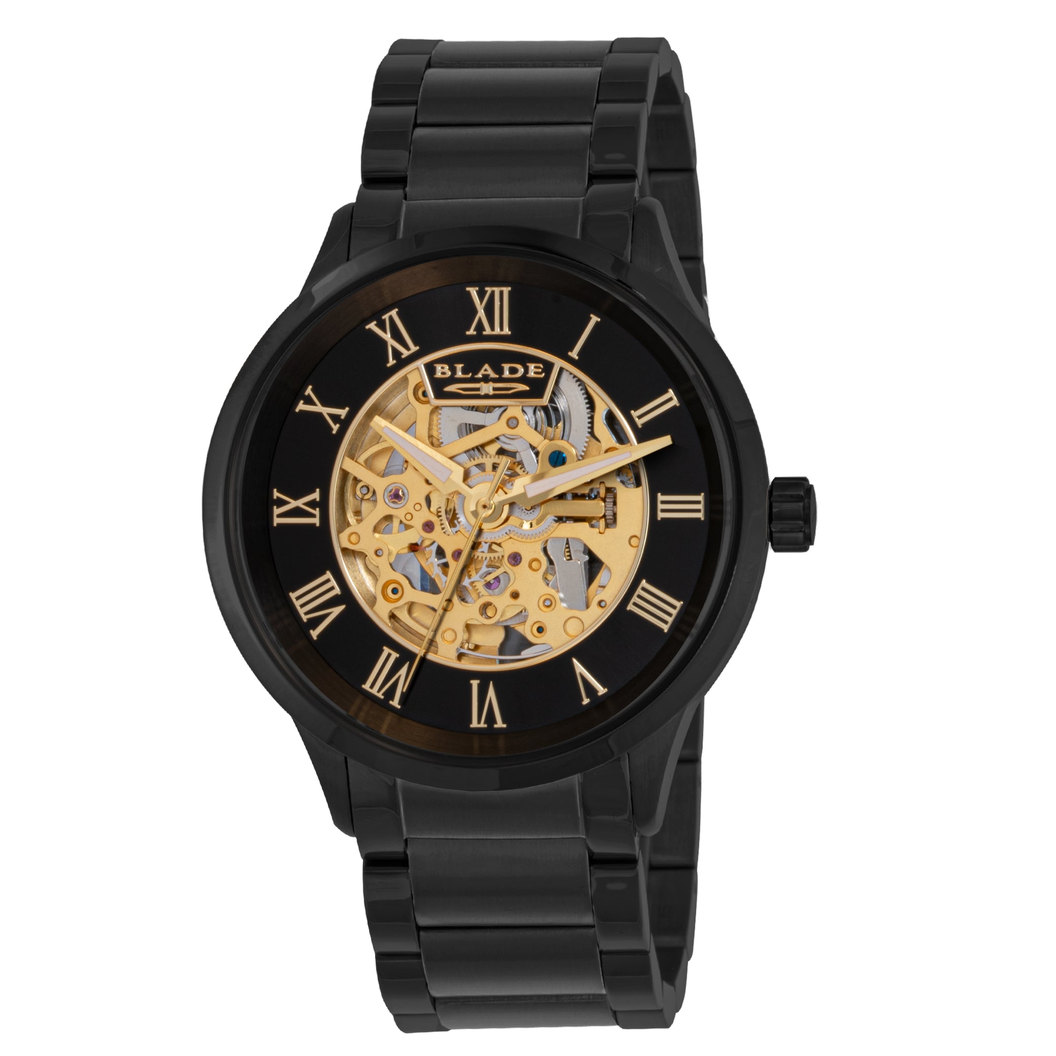 BLADE Sempre SS Noir 3660G2NNN SS Case Band Automatic Men's Watch - Front