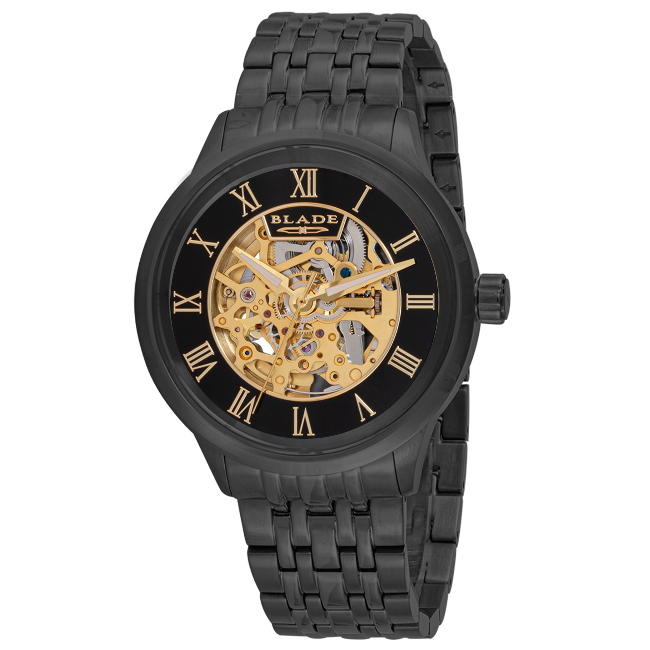 BLADE Sempre SS VII Noir 3661G2NNN SS Case Band Automatic Men's Watch - Front