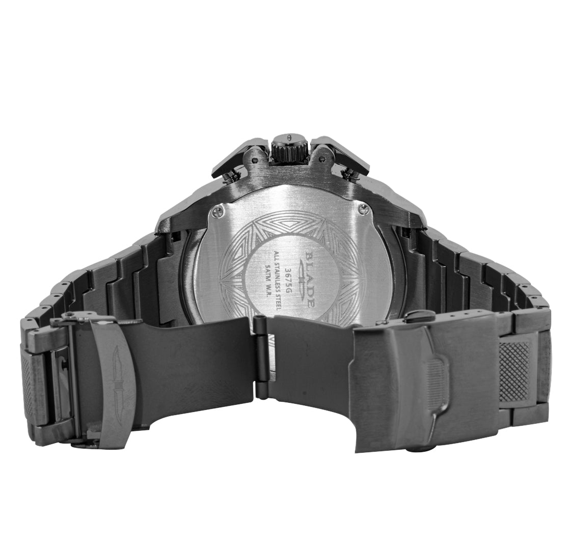 BLADE Crossfire Gun 3675G2AGA Men's Watch - Back