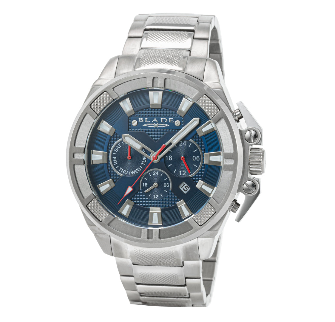 BLADE Crossfire Blue 3675G2SBS Men's Watch - Front