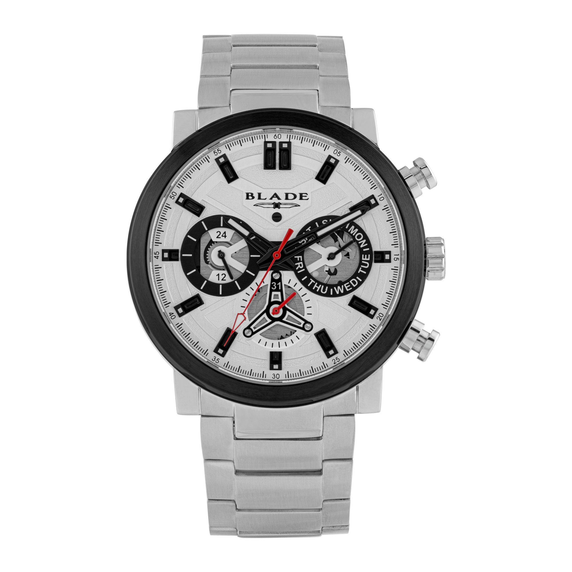 BLADE Aztec Mono 3685G2MWS SS Case & Band Multifunction Men's Watch