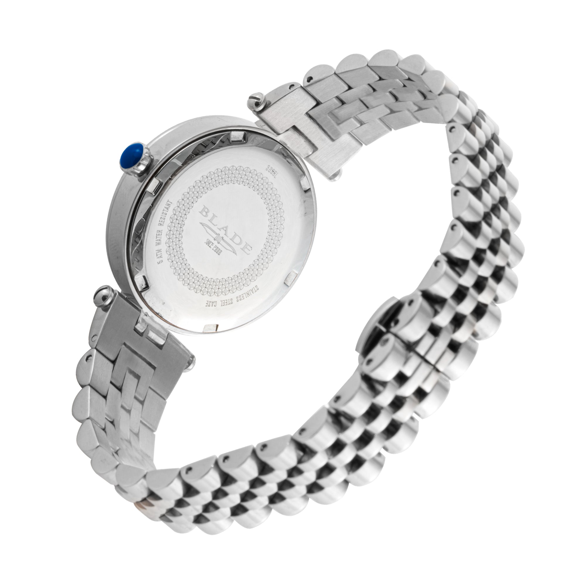 BLADE Paradigm X White 3698L2SSS SS Case & Band 3-Hands Women's Watch