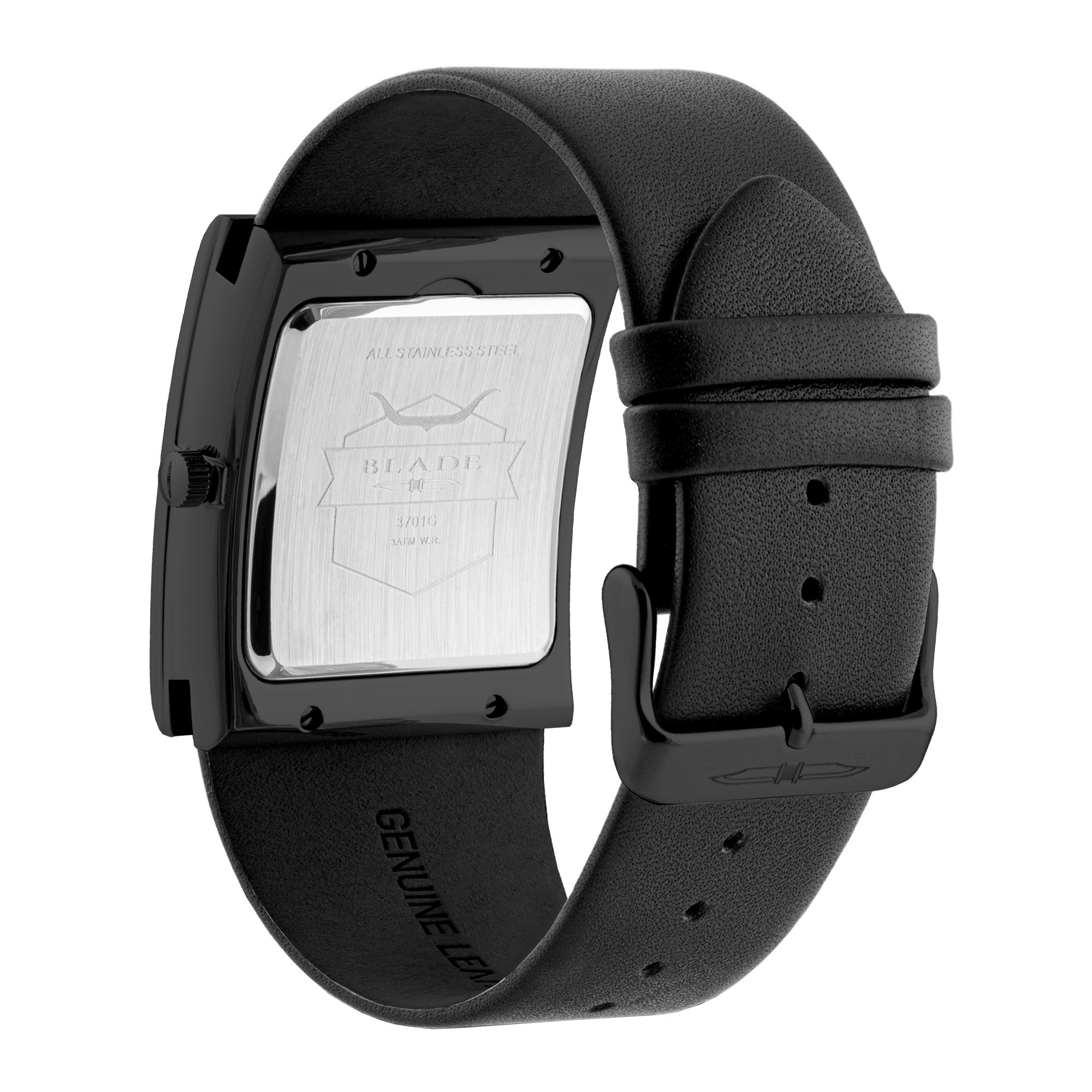 BLADE Freedom Imprint 3701G1NNN SS & Leather Strap 2-Hands Men's Watch