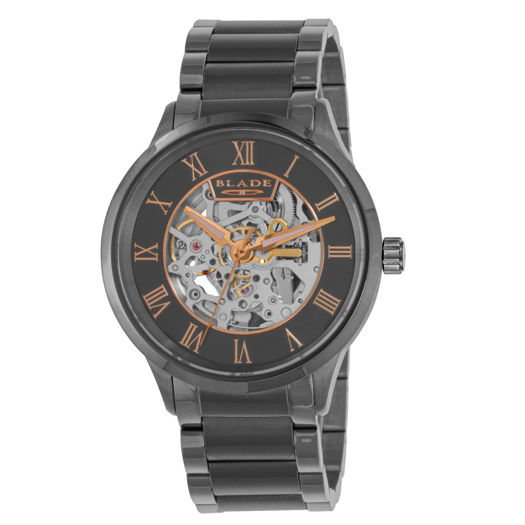 BLADE Sempre SS Gun 3660G2AGA SS Case & Band Automatic Men's Watch