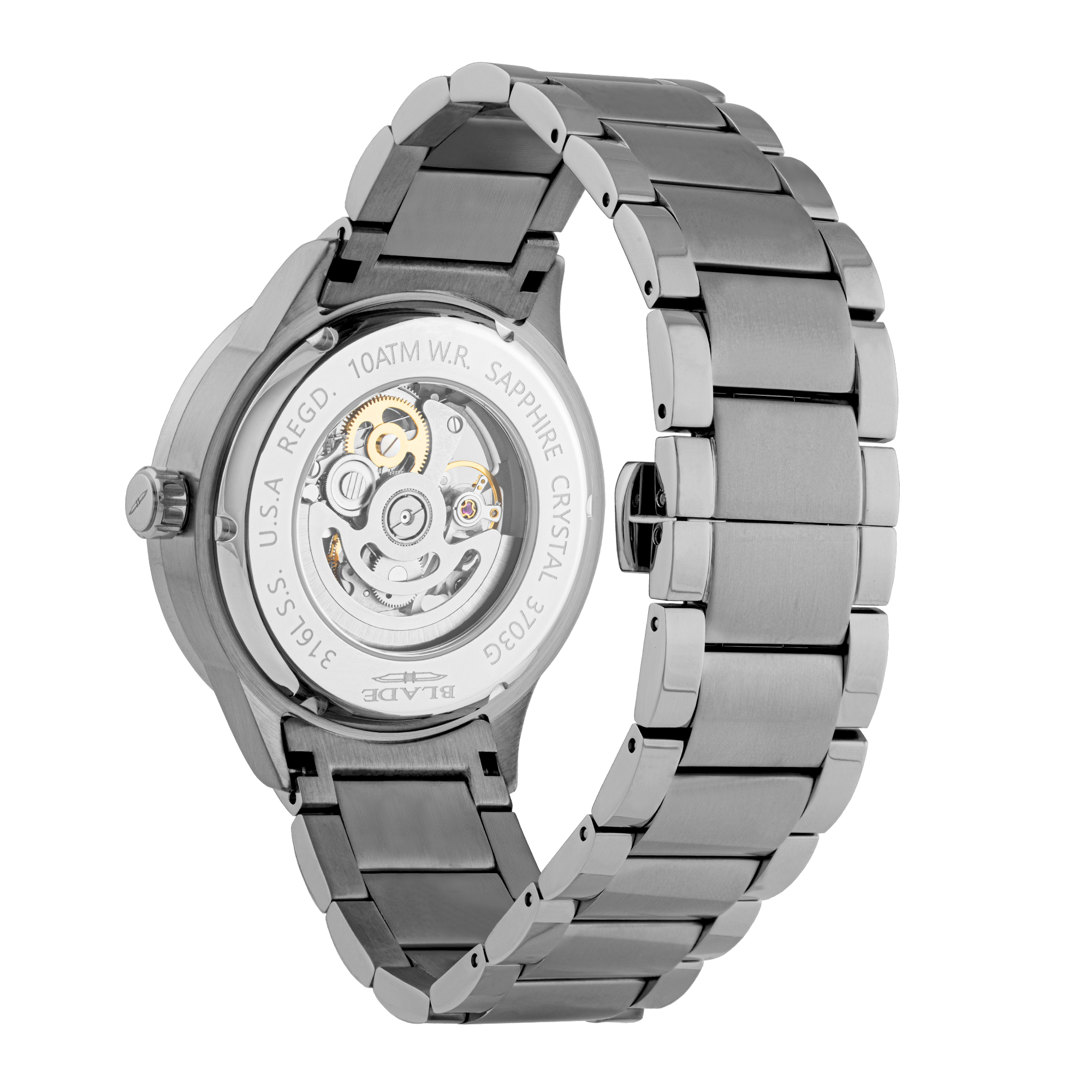 BLADE Sempre SS Gun 3703G2AGA SS Case & Band Automatic Men's Watch