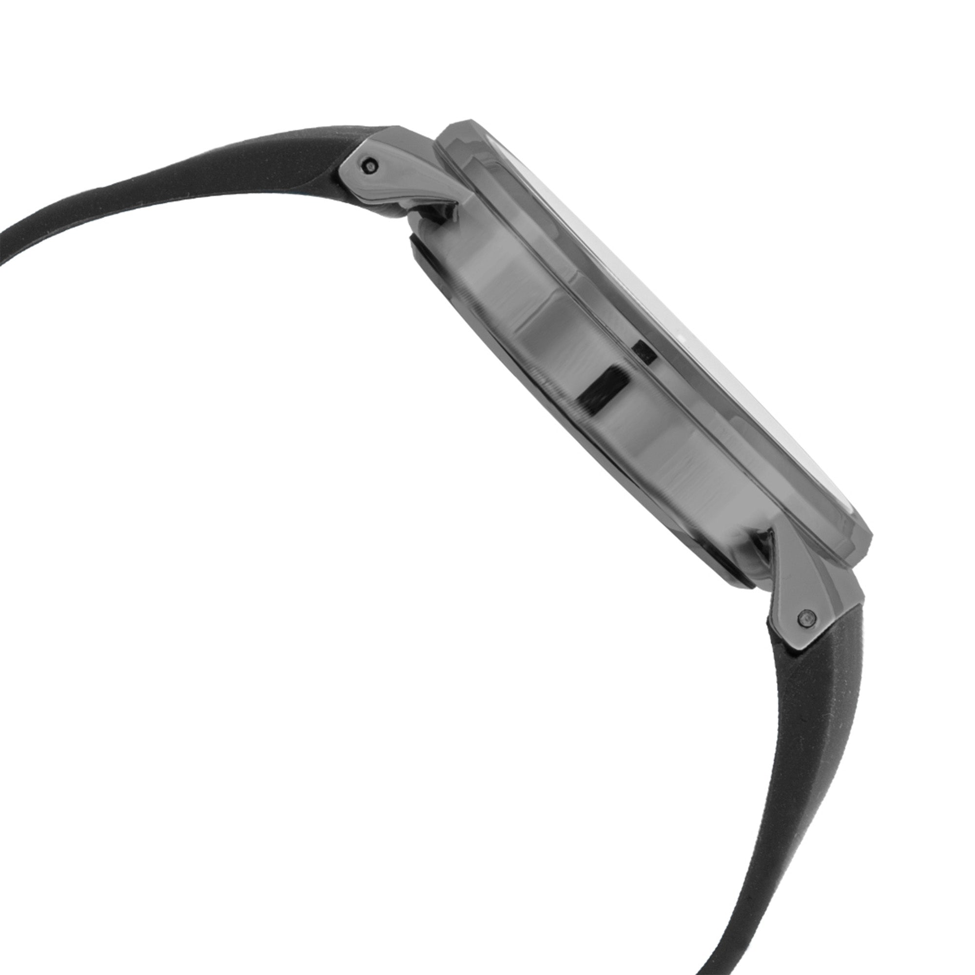 BLADE Indie Gun 3705G5ANN PVD Gun Plated SS Case and Silicon Strap Watch