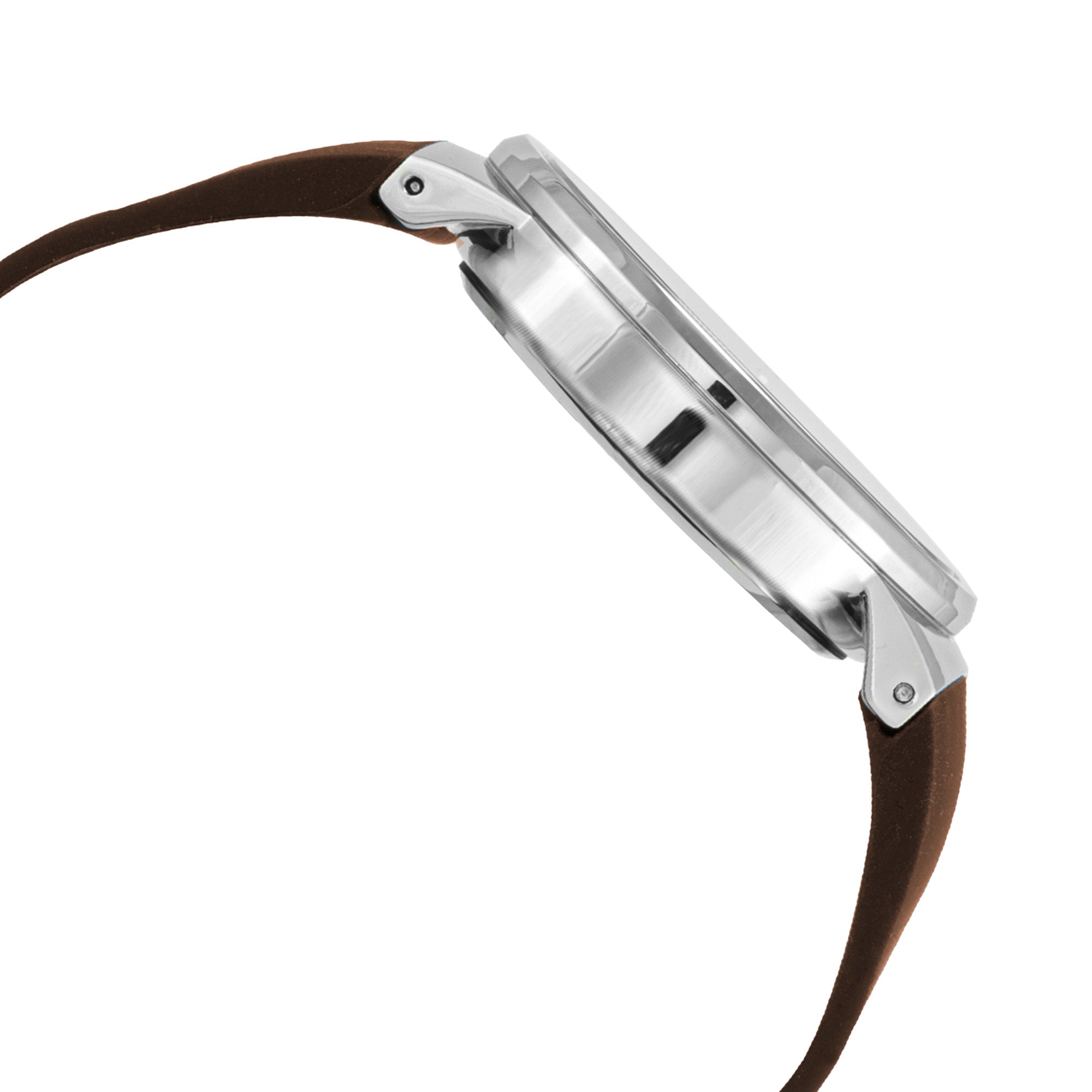 BLADE Indie Brown SS Case & Silicone Strap Multifunction Men's Watch