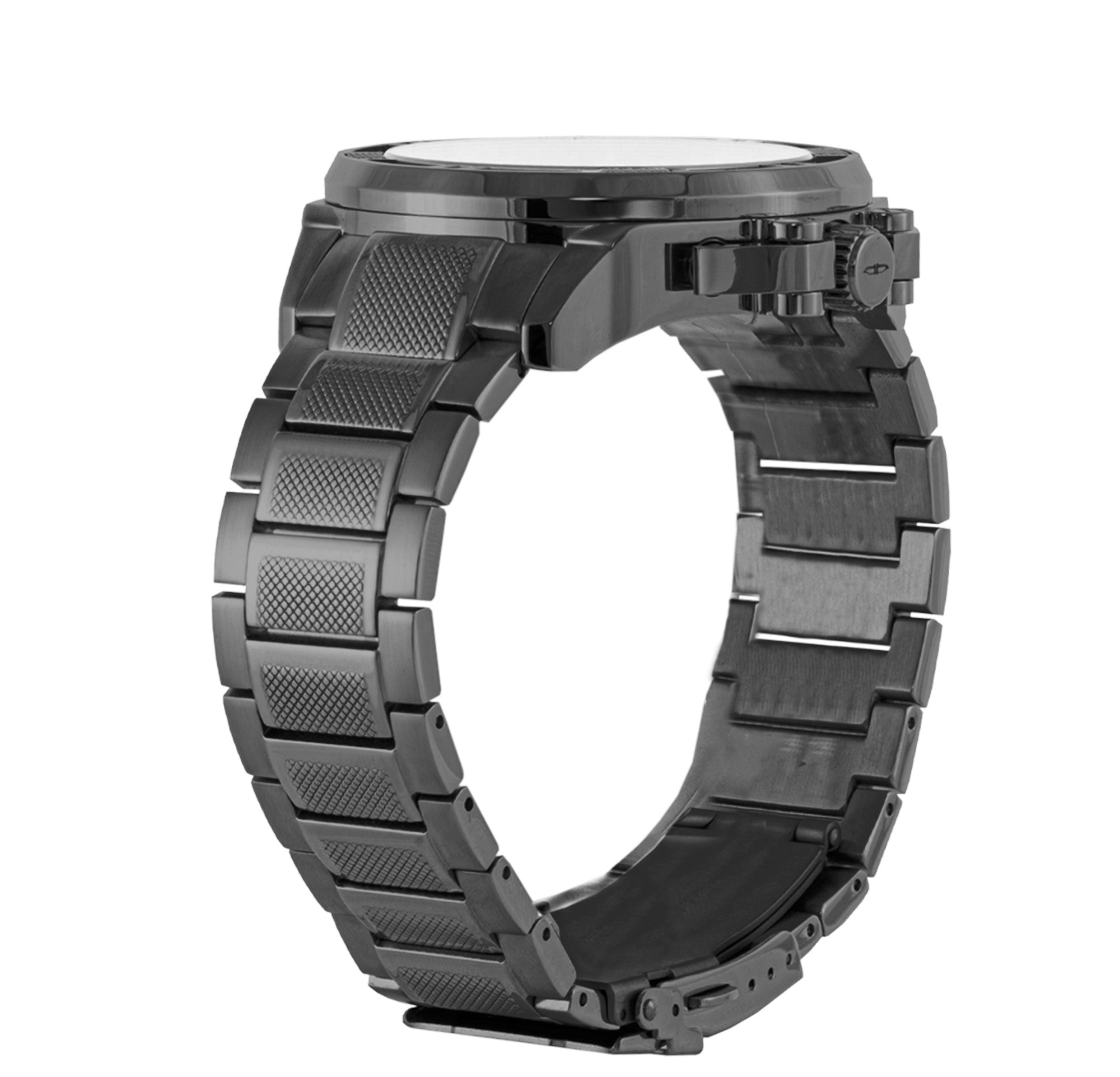 BLADE Crossfire Gun SS Case & Band Multifunction Men's Watch