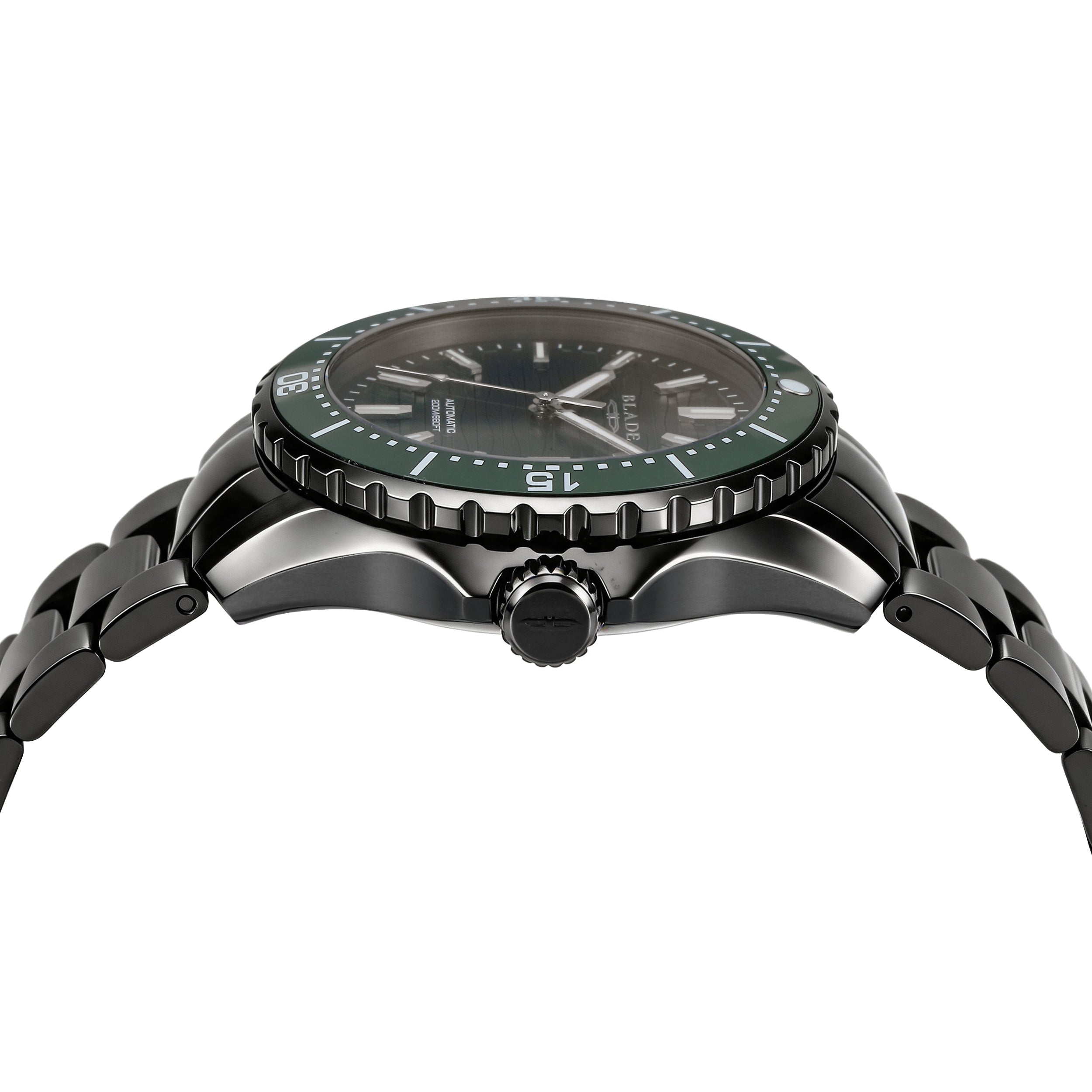 BLADE Divers XL Forest 3720G2NEN SS Case & Band Calendar Men's Watch