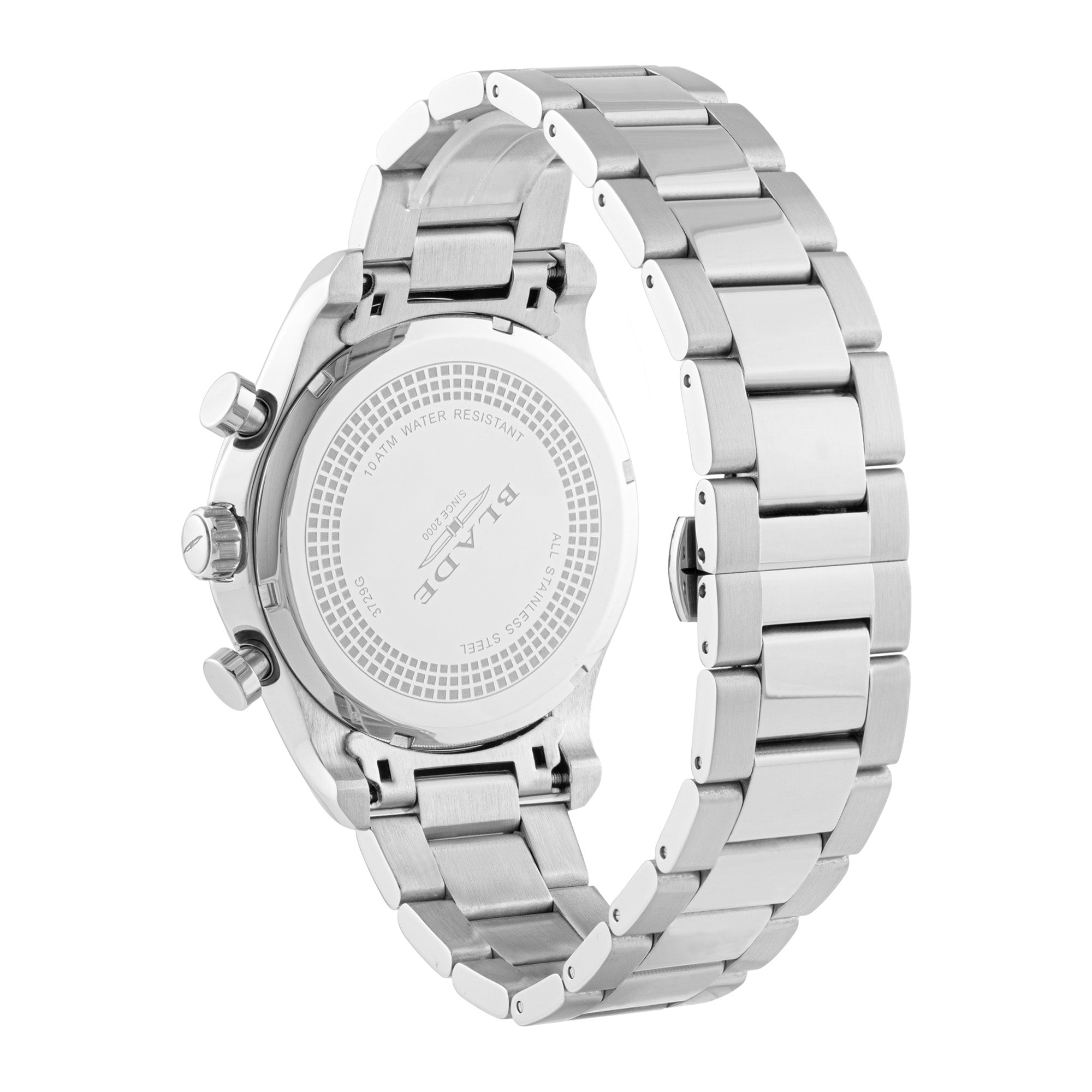 BLADE Panache Mono 3729G2MUS SS Case & Band Dual-Time Multifunction Men's Watch