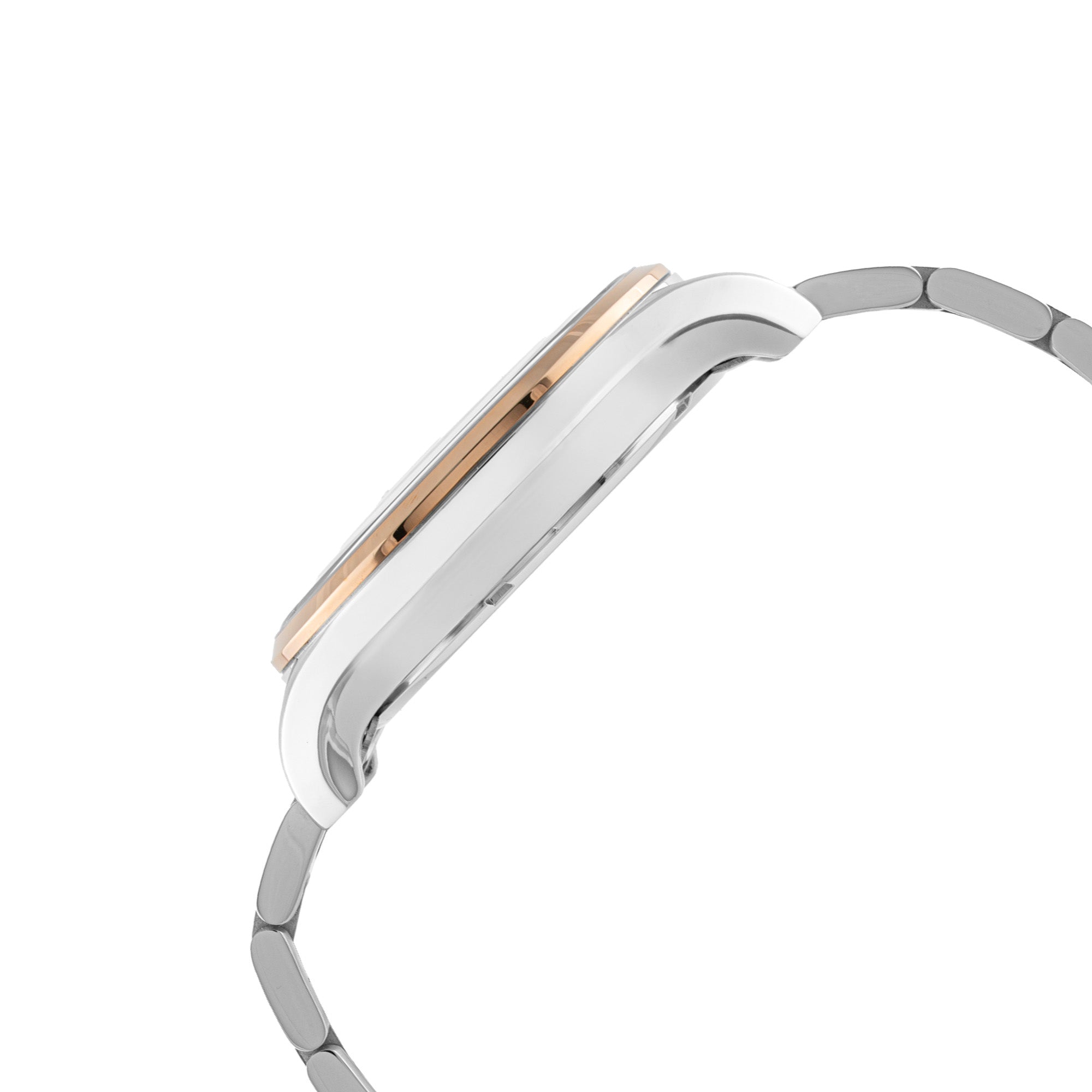 BLADE Panache Puce 3729G2UGU SS Case & Band Dual-Time Multifunction Men's Watch