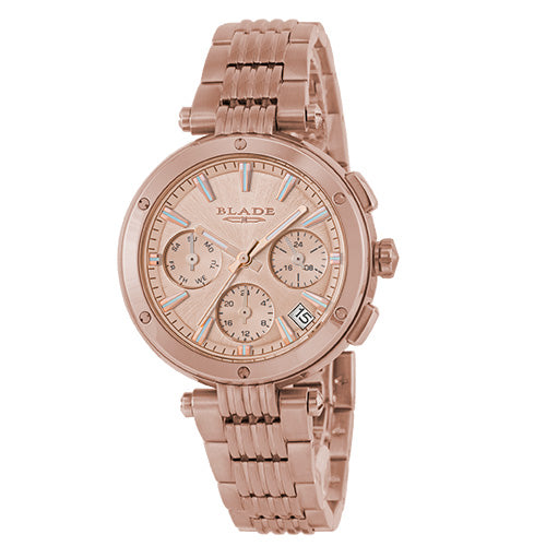 BLADE Allure Pink SS Case & Band Multifunction Women's Watch