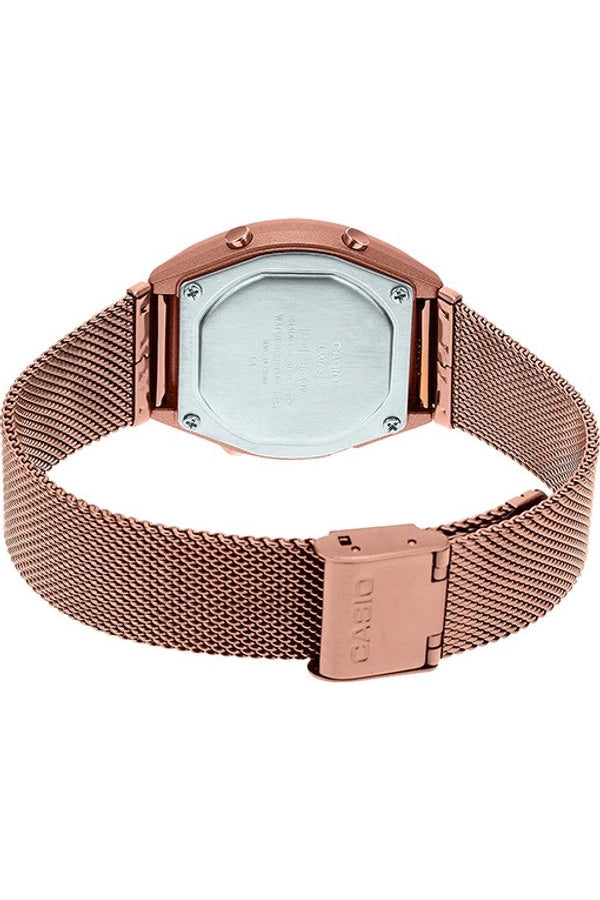 CASIO B640WMR-5ADF Resin Case Mesh Band Unisex Watch