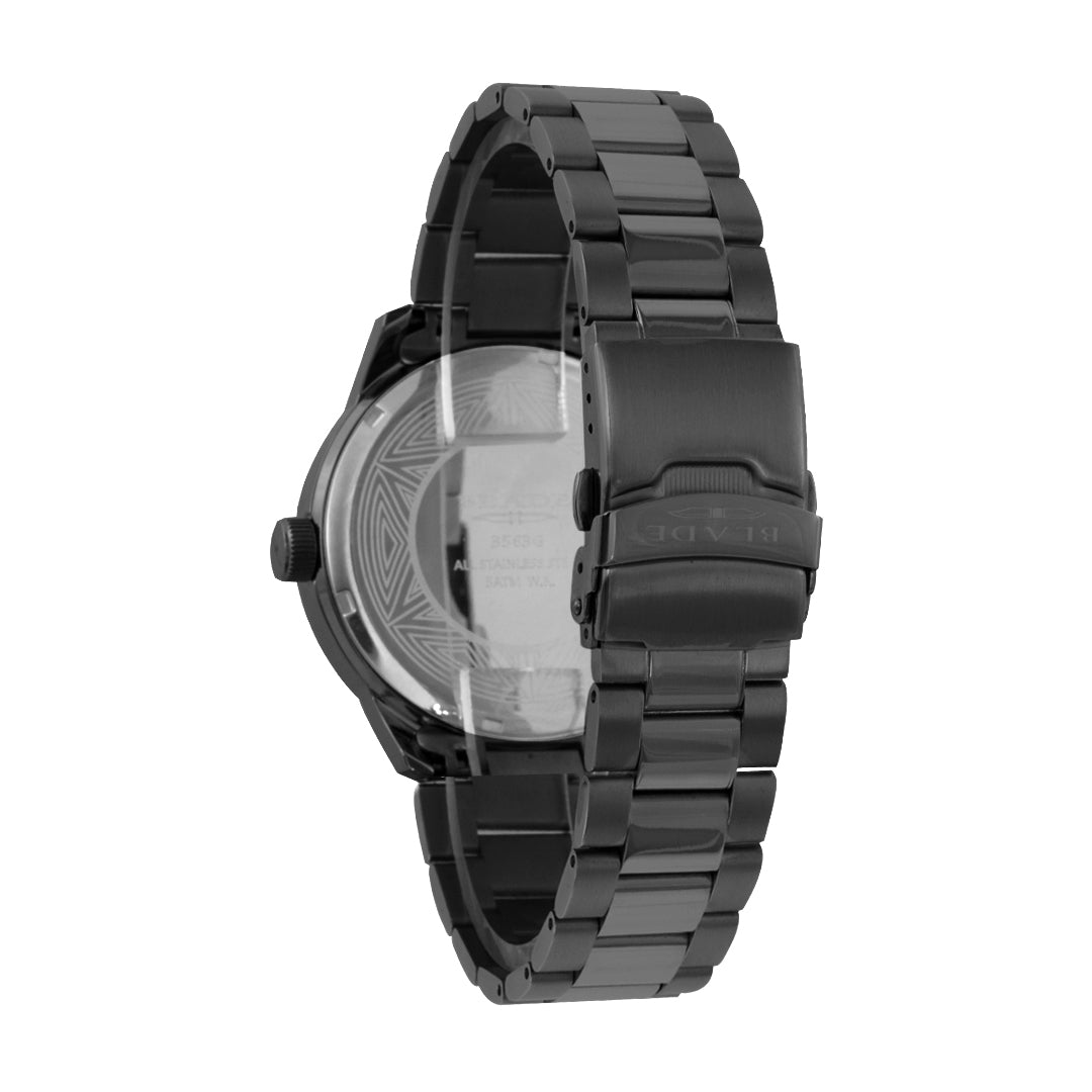 BLADE_Combat_II_3563G2NNN_PVD_Black_Steel_Multifunction_Mens_Watch_back