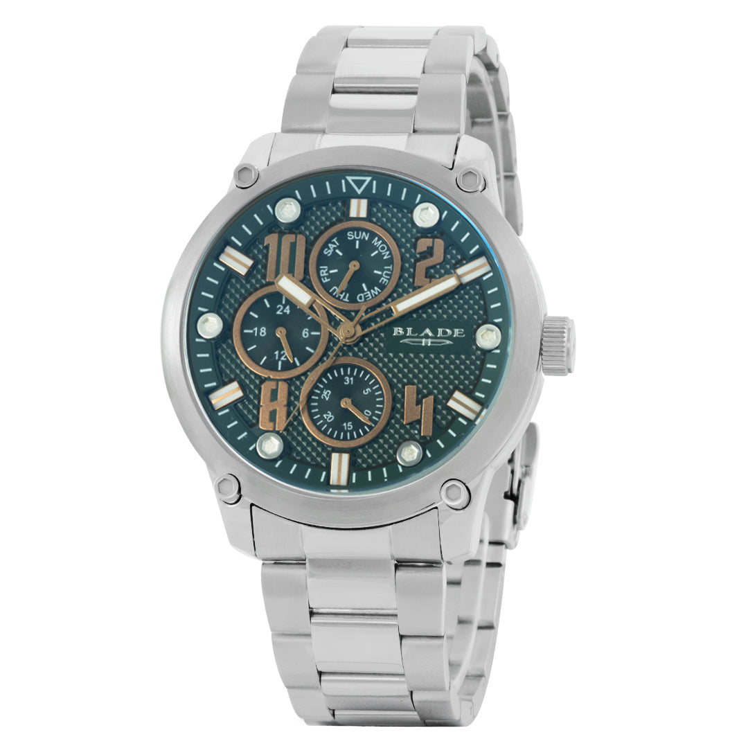 BLADE Combat II Khaki 3563G2SES SS Case & Band Multifunction Men's Watch