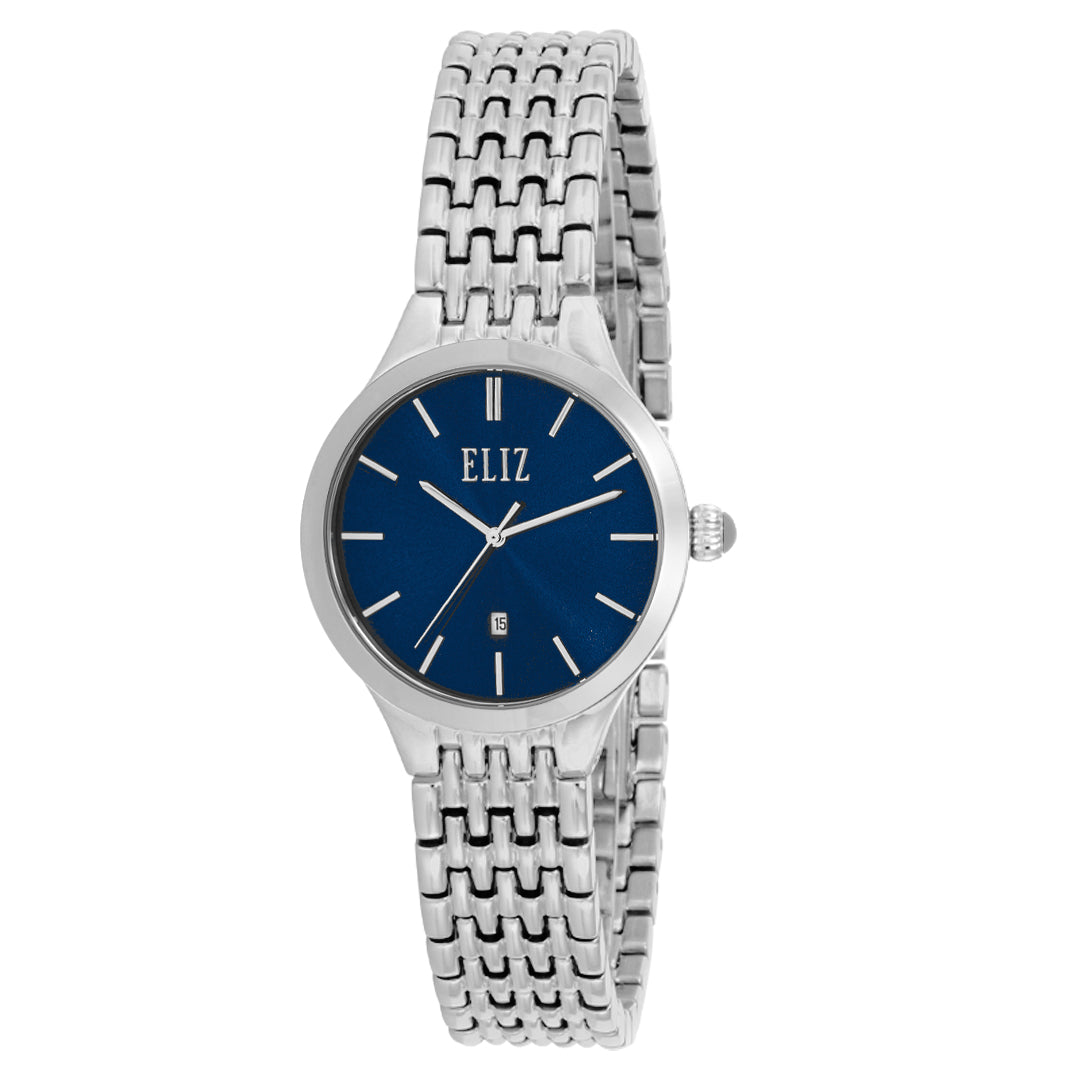 ELIZ ES8691L2SBS SS Case & Band Date Women's Watch