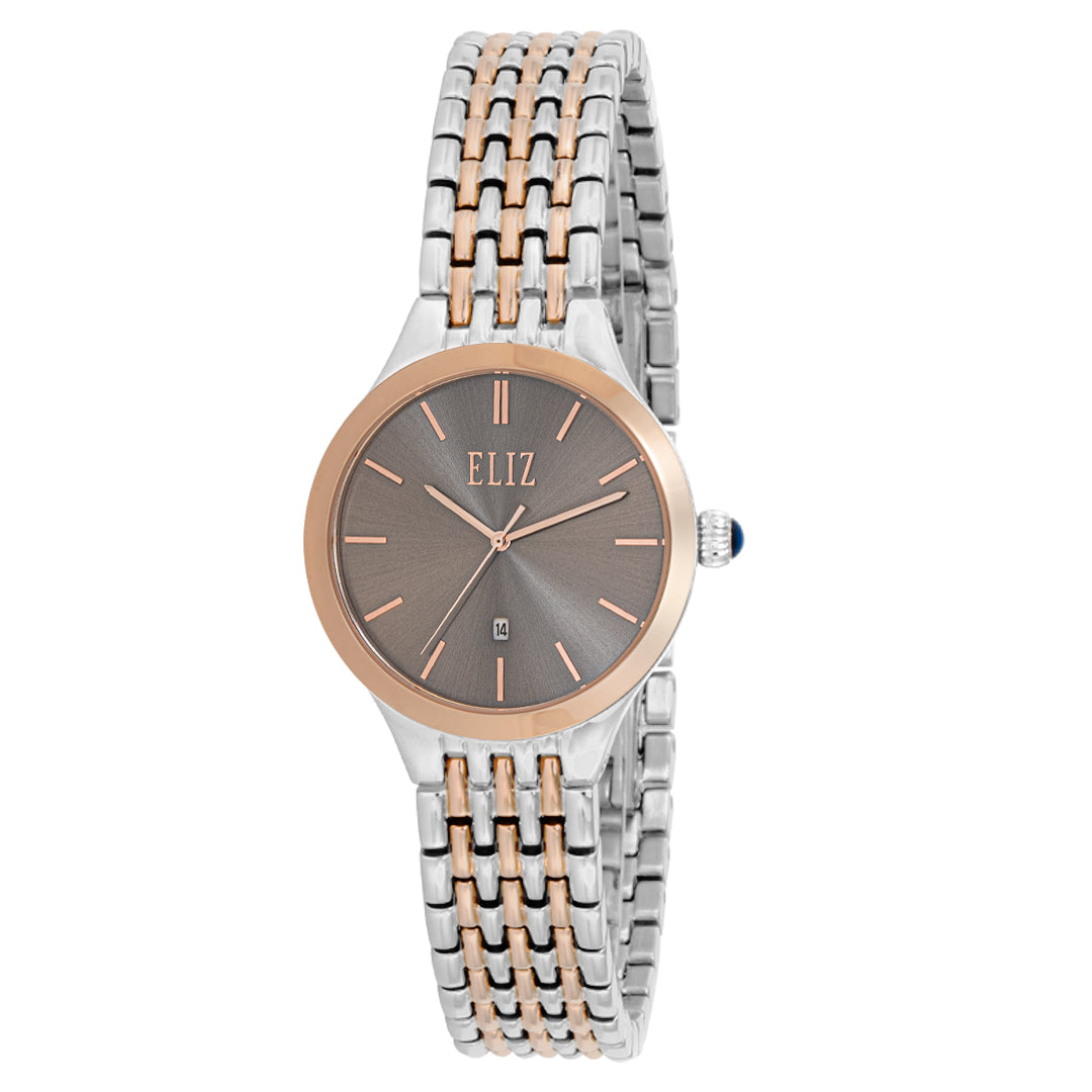 ELIZ ES8691L2UGU SS Case & Band Women's Watch - Front