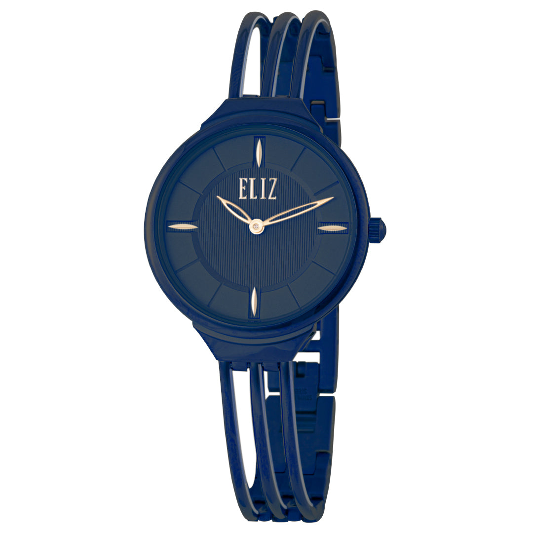 ELIZ ES8692L2BBB SS Case & Band 3-Hands Women's Watch