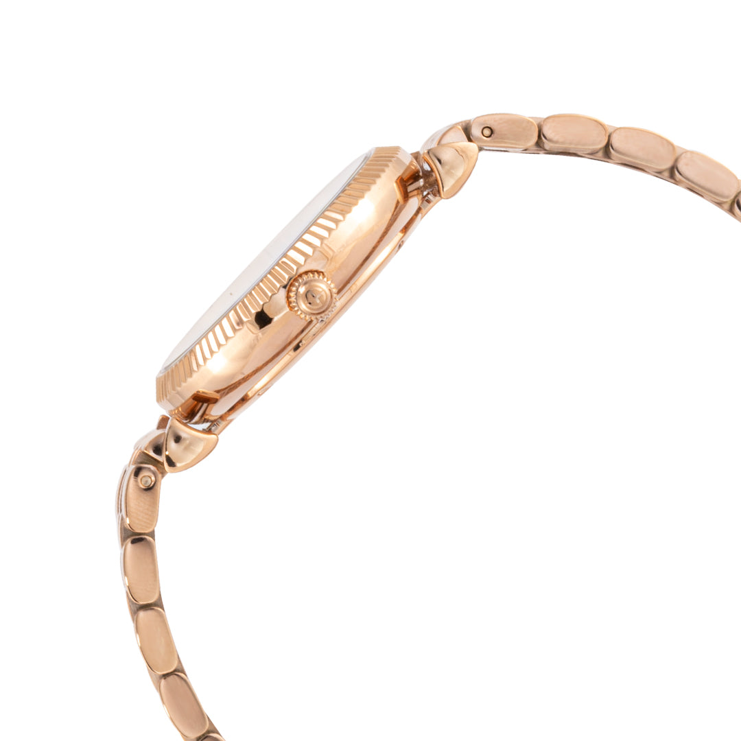 ELIZ ES8734L2RWR SS Rose Gold Case Band Women's Watch - Side