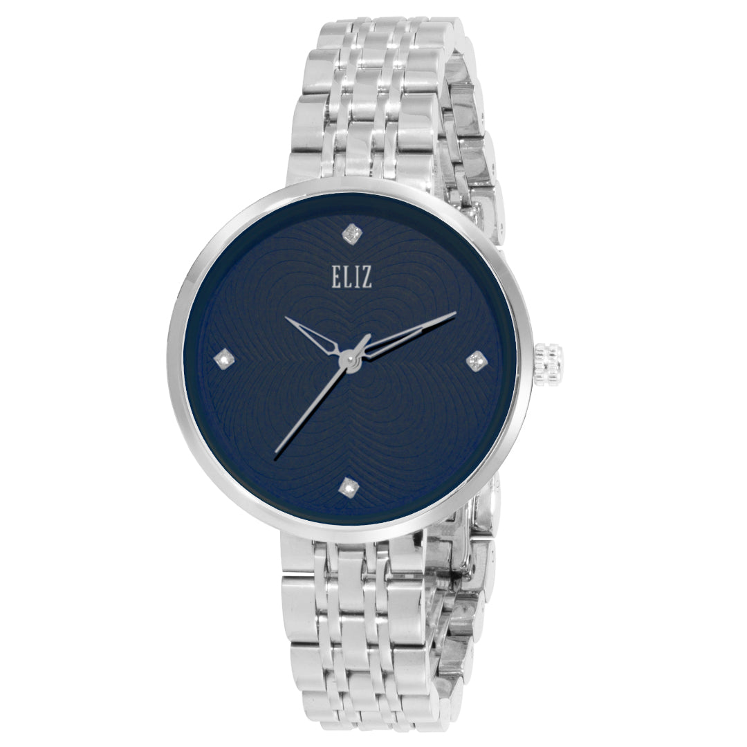 ELIZ ES8753L2SBS SS Caseback & Band 3-Hands Women's Watch