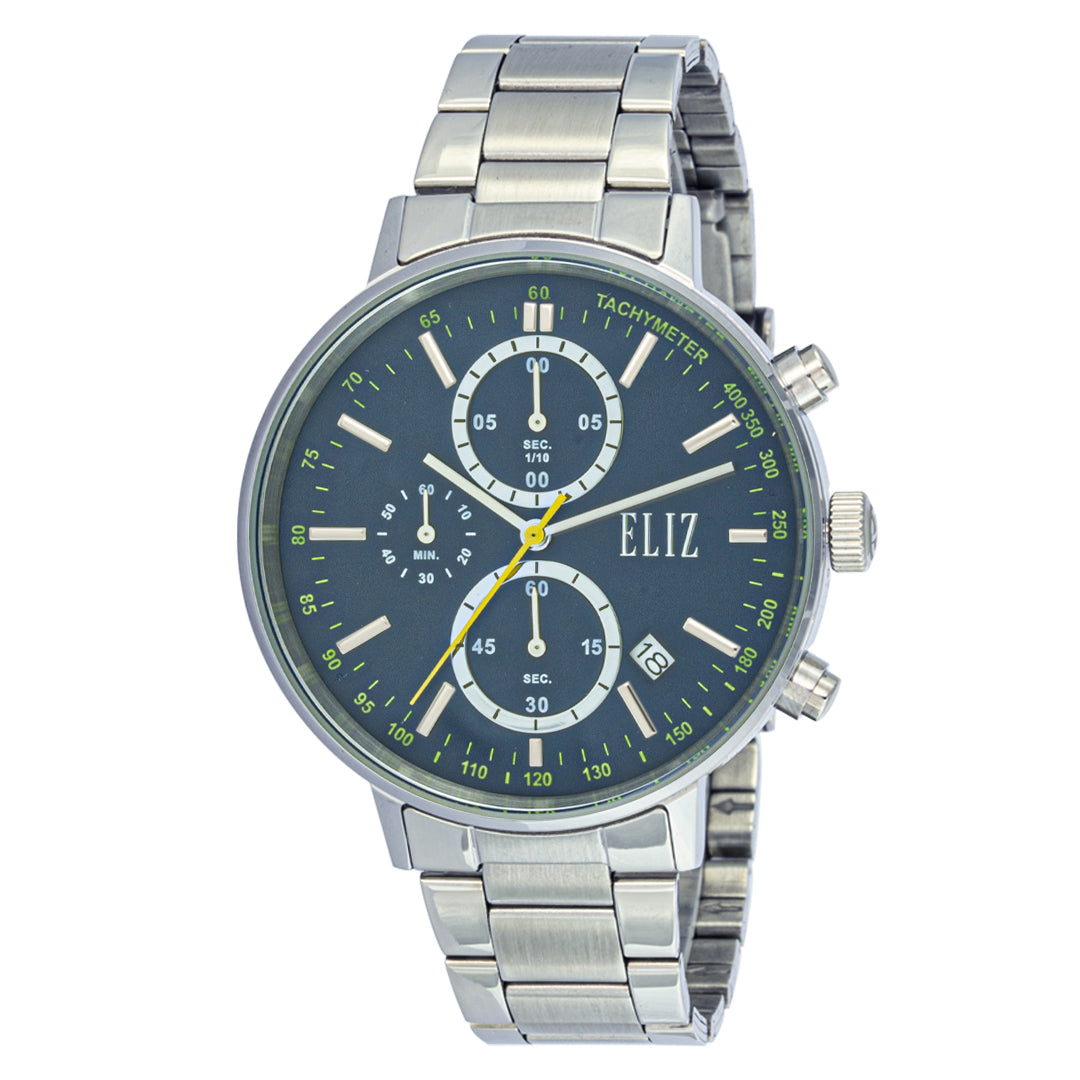 ELIZ ES8777G2SBS SS Men's Watch - Front