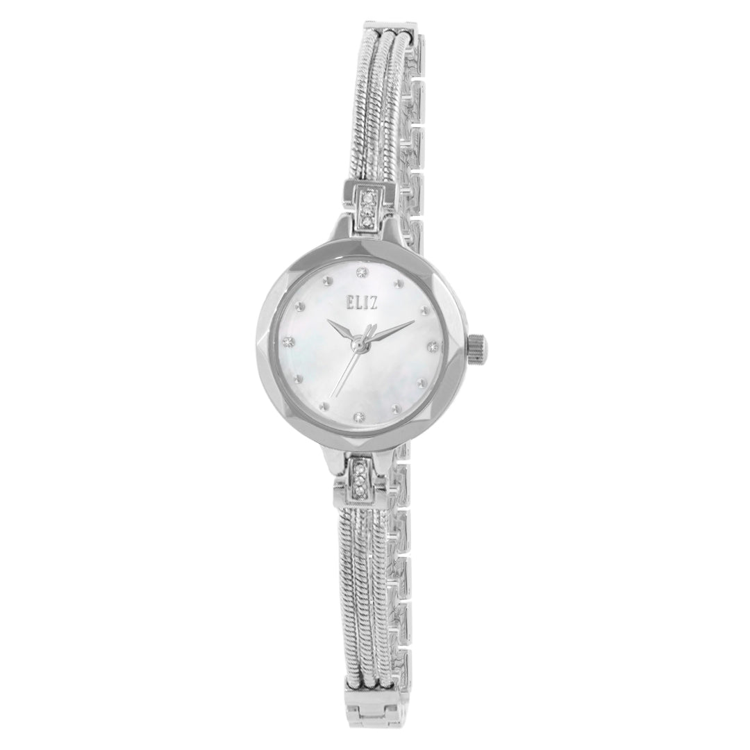 ELIZ ES8784L2SHS SS Caseback Band Women's Watch - Front